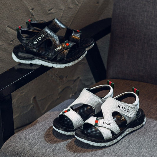 Boy's Leather Sandals Soft Bottom Non-slip Casual Children's Sandals