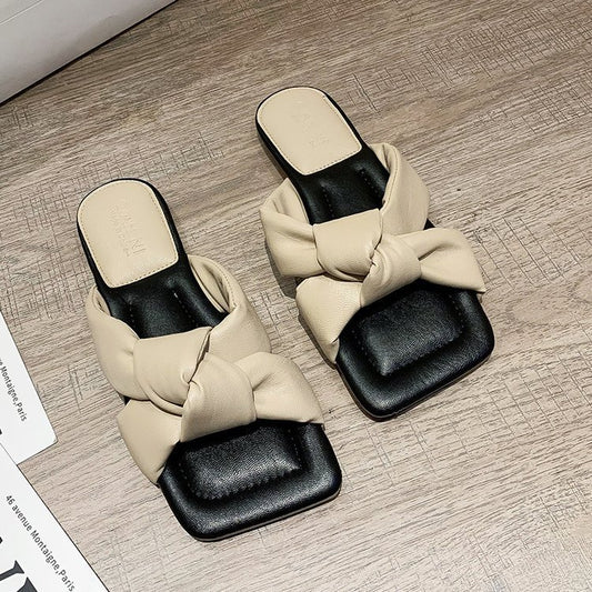 Fashion twisted slippers
