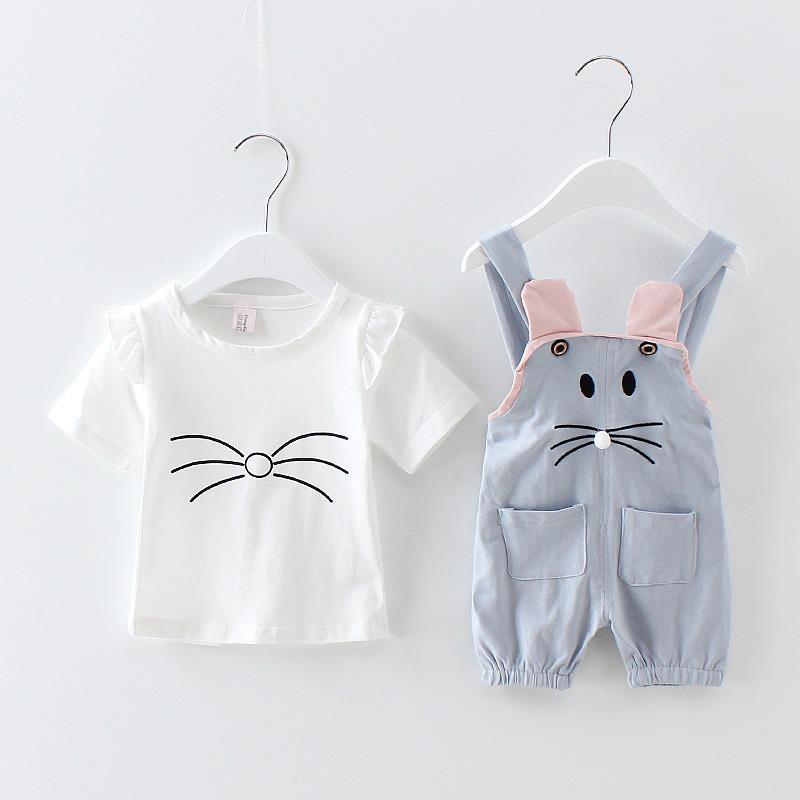 Two-Piece Short-Sleeved T-Shirt Bib