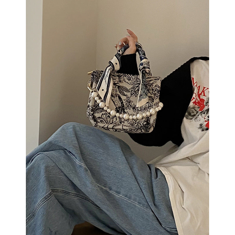 Printed Messenger Bag Canvas Bag