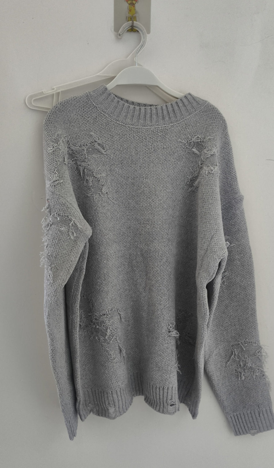 Autumn And Winter Ripped Sweater Men