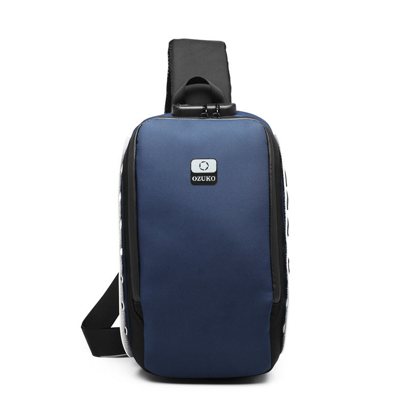 Men's USB multi-function shoulder bag