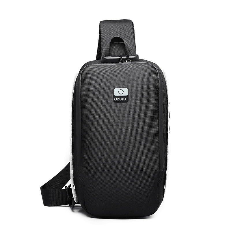 Men's USB multi-function shoulder bag