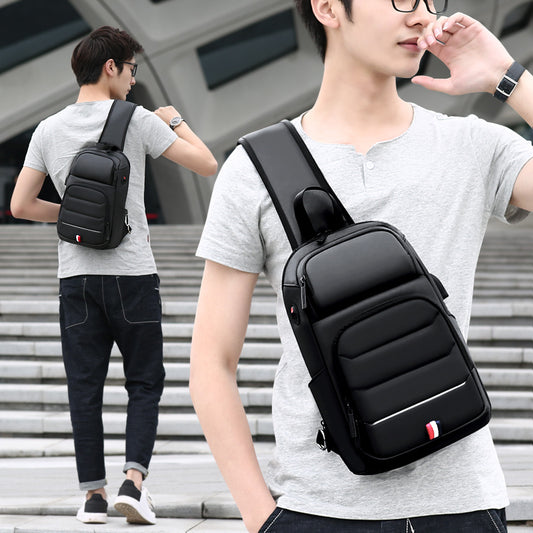 Fashionable waterproof nylon messenger bag