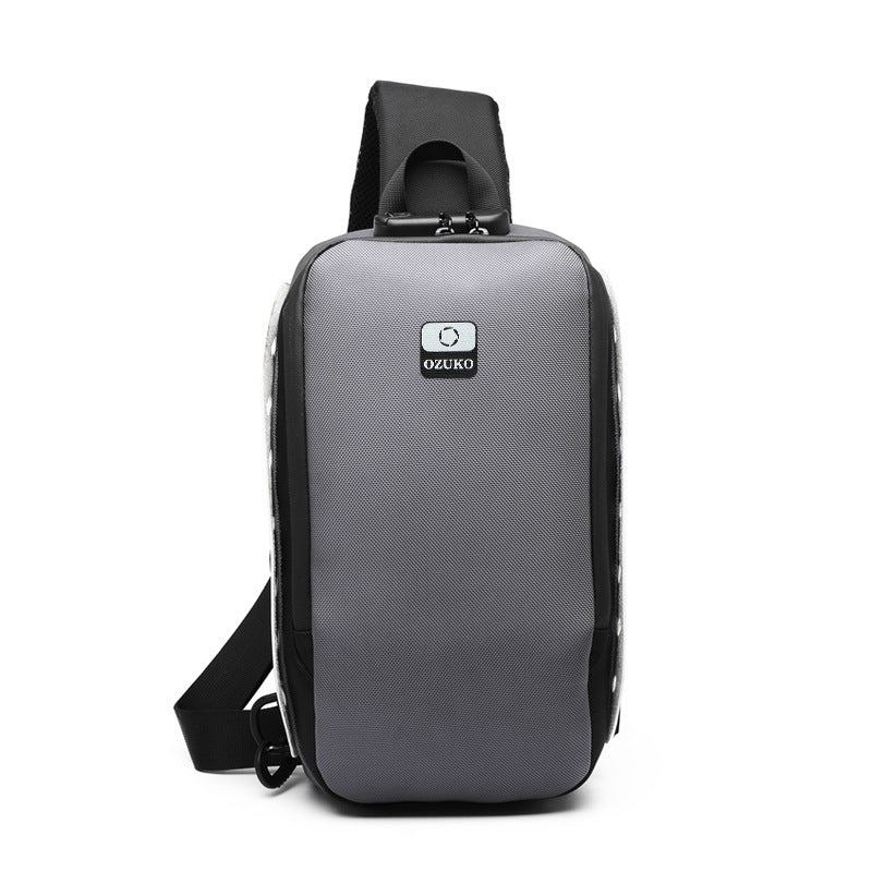 Men's USB multi-function shoulder bag