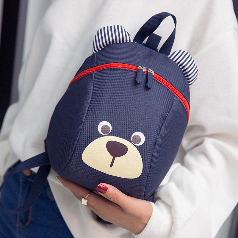 New baby cartoon bear double back 1 to five years old Minilight bag to prevent loss of shoulder bag