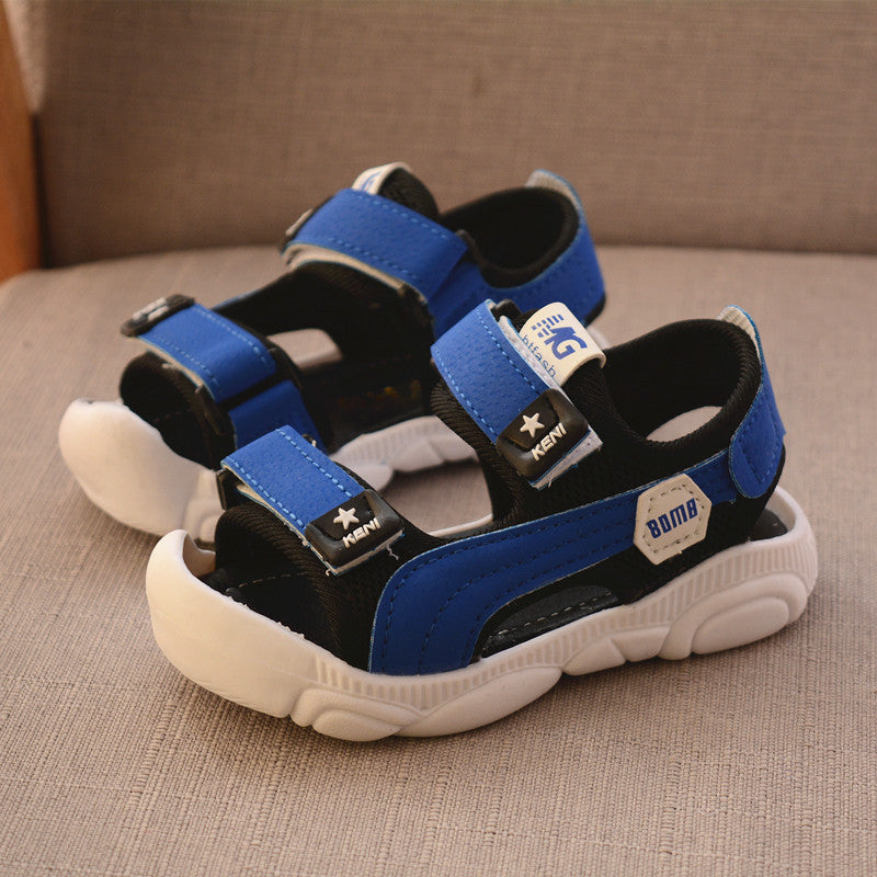 Children's Velcro Rubber Sole Anti-Kick Sandals