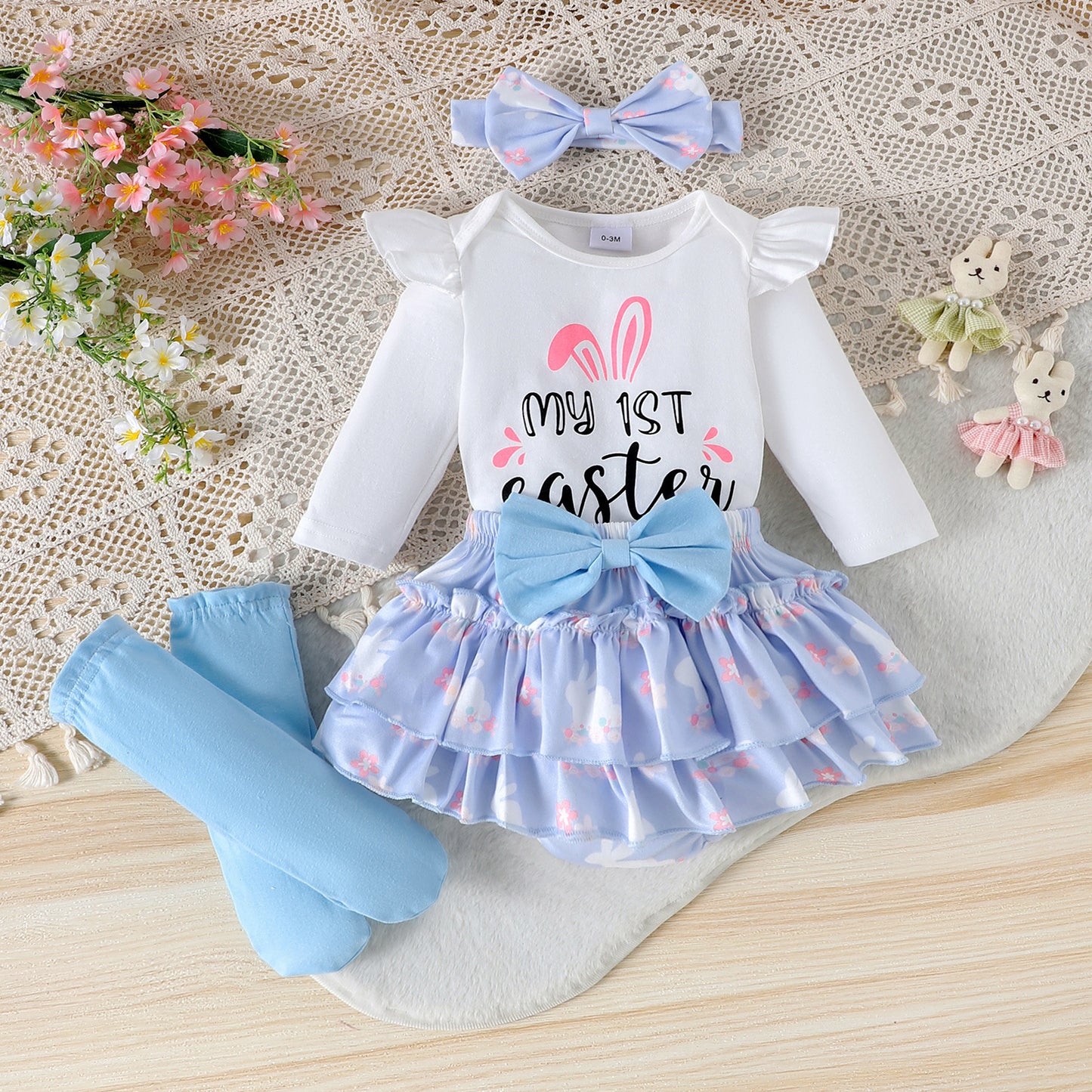 Letter Printing Long-sleeve Jumpsuit Harem Pants Suit Cute