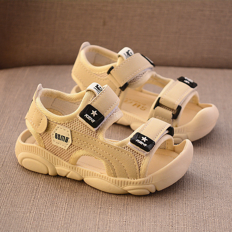 Children's Velcro Rubber Sole Anti-Kick Sandals