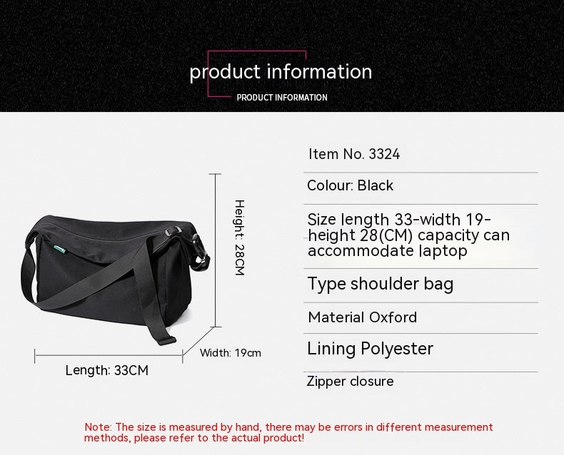 Men's Messenger Bag Casual Oxford Fabric