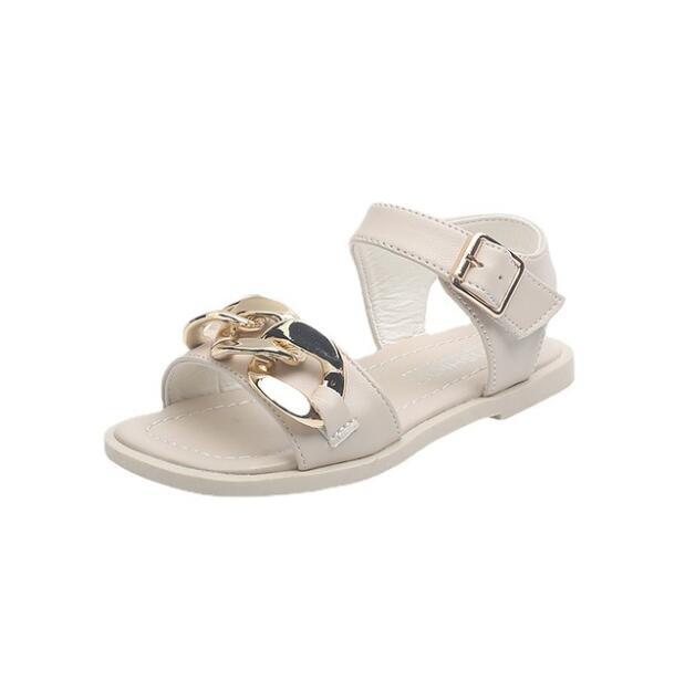 Girls Retro Sandals Children Toe Beach Shoes Little Girls Fashion Simple Princess Shoes