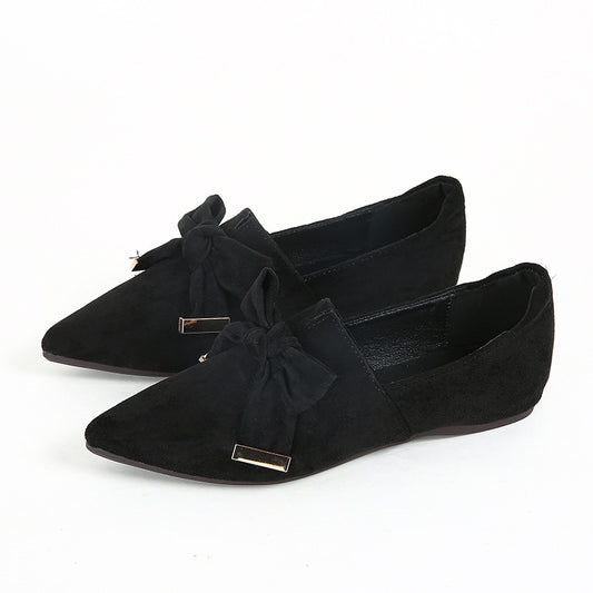 Flat Shoes Deep Mouth Soft Surface Slip-on