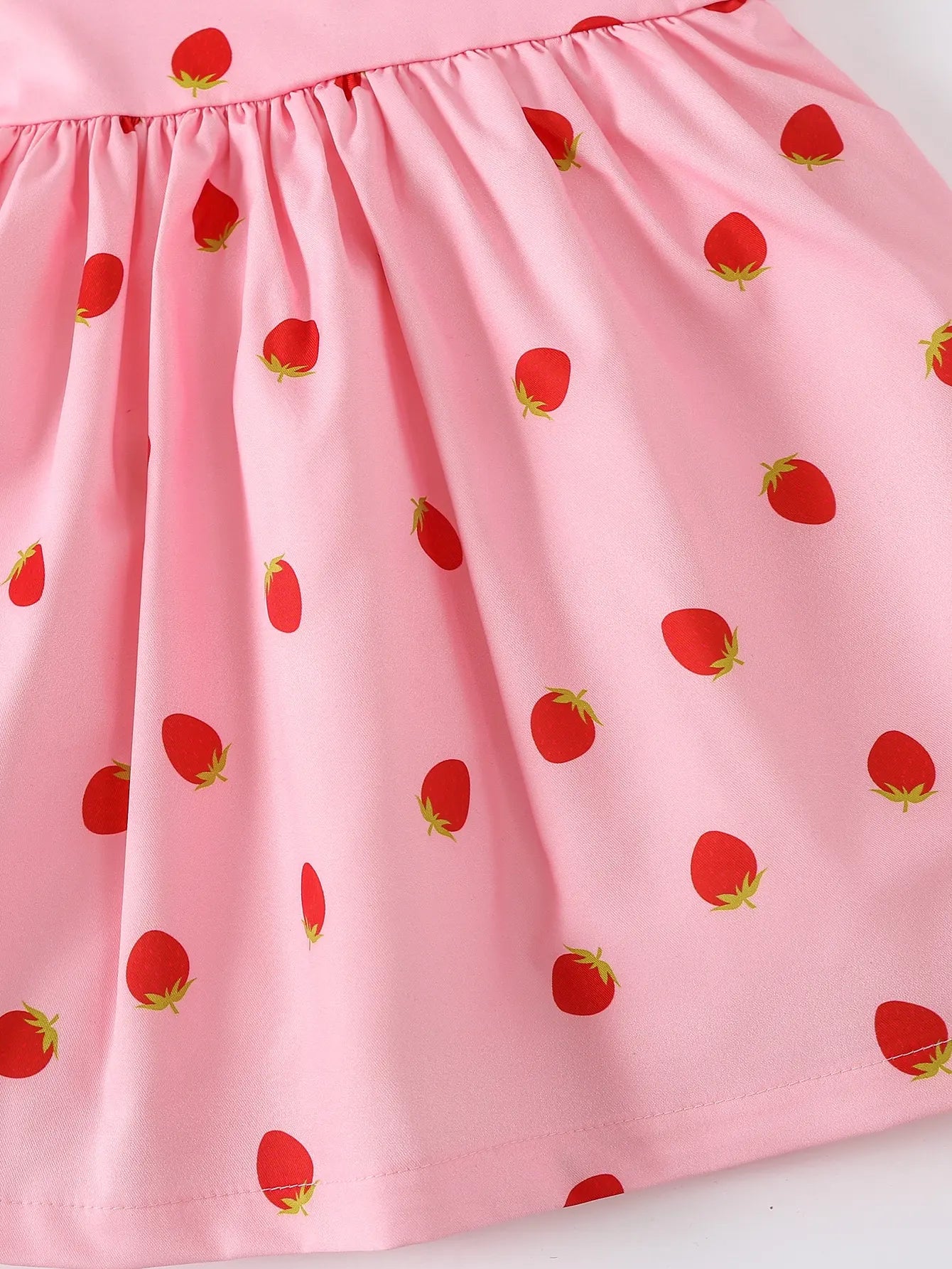 Summer Girls Fashion Casual Strawberry Print Dress