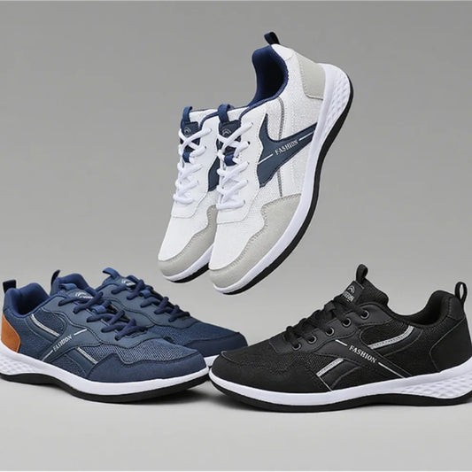 New Shoes for Men Spring Autumn Winter Lace Up Flat Sneakers Tennis Lightweight Comfortable Walking Shoes