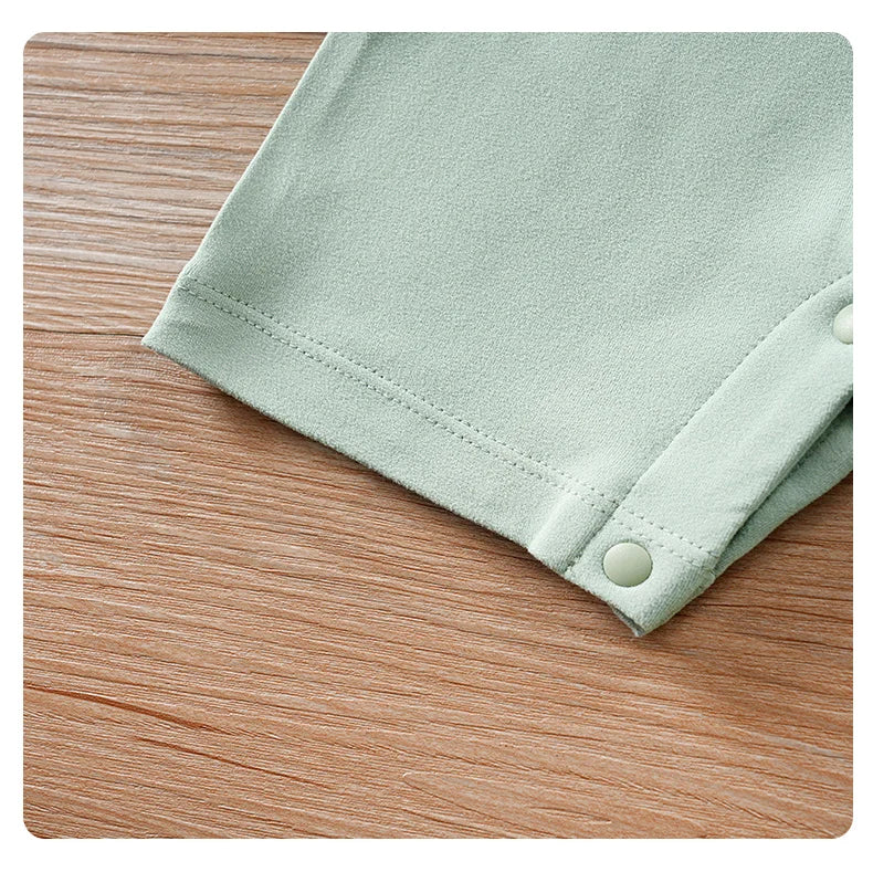 Newborn boys, girls and babies summer vacation 2 pieces braces, Dad, Mom and I, short-sleeved round-neck jumpsuit