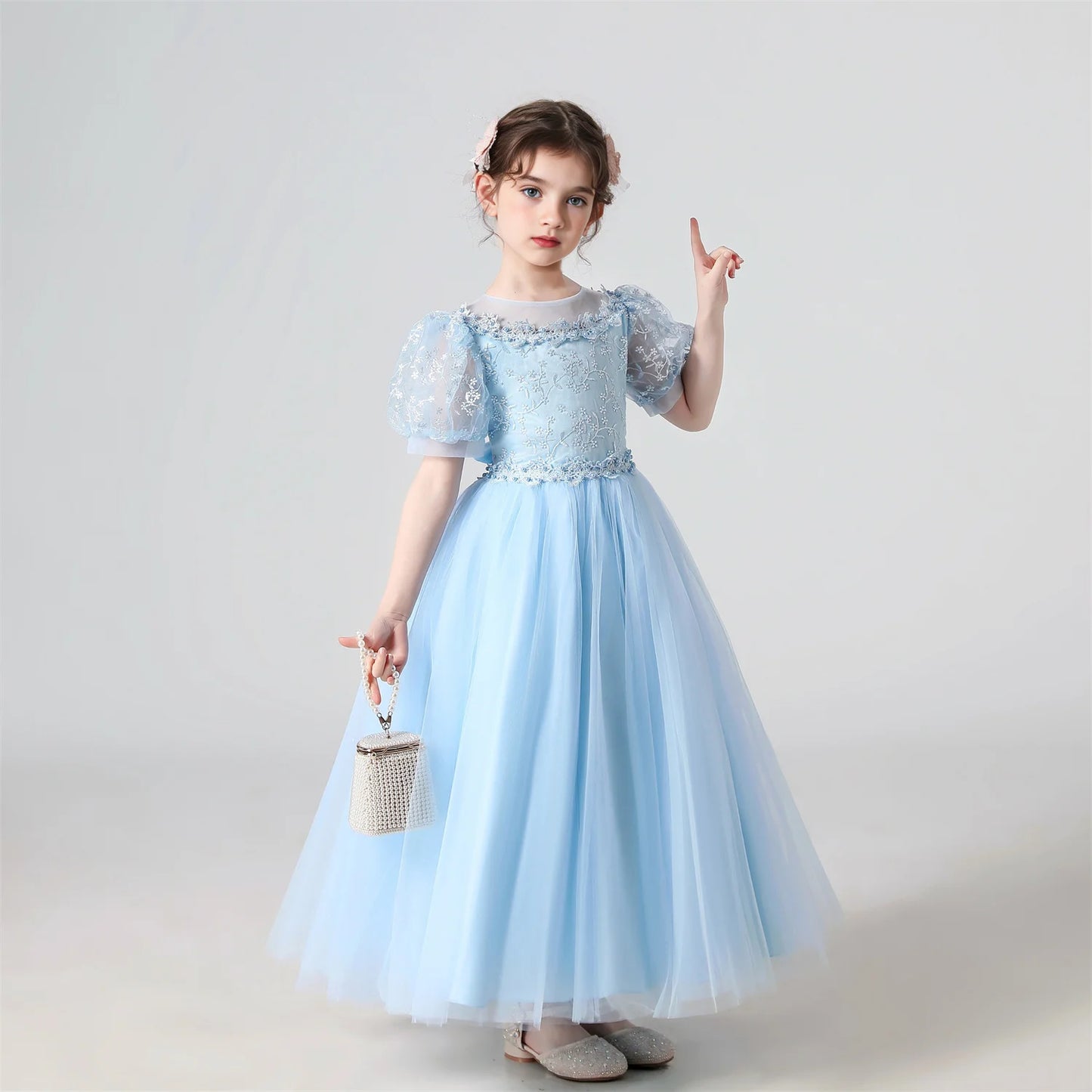 Baby Girls Party Dresses Elegant Kids Wedding Prom Gown Flower Girl Children Birthday Ceremony Princess Dress For Girl Clothes