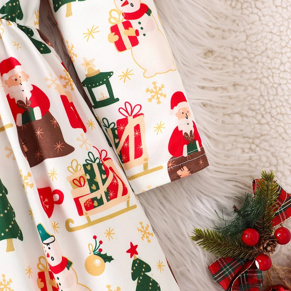 2025 Baby Girls Dress Winter Outfits Children Clothing Kids Girls Dresses For Christmas Party Outdoor For 2 3 4 5 6 7 Years