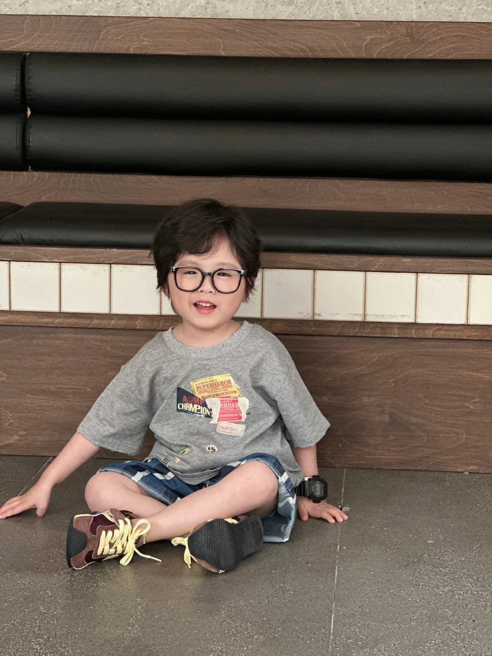 Summer Boys Clothes 2-7Y Kids Cool T Shirt And Denim Shorts Kids Clothing Set Children Outfit