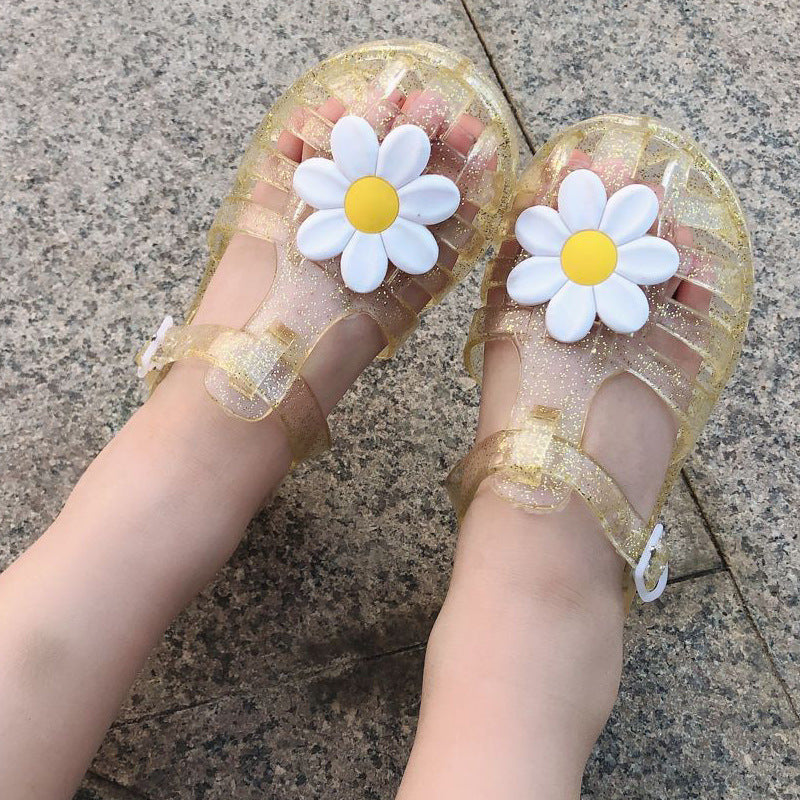 Daisy Flower Children's Shoes Princess Baotou Baby