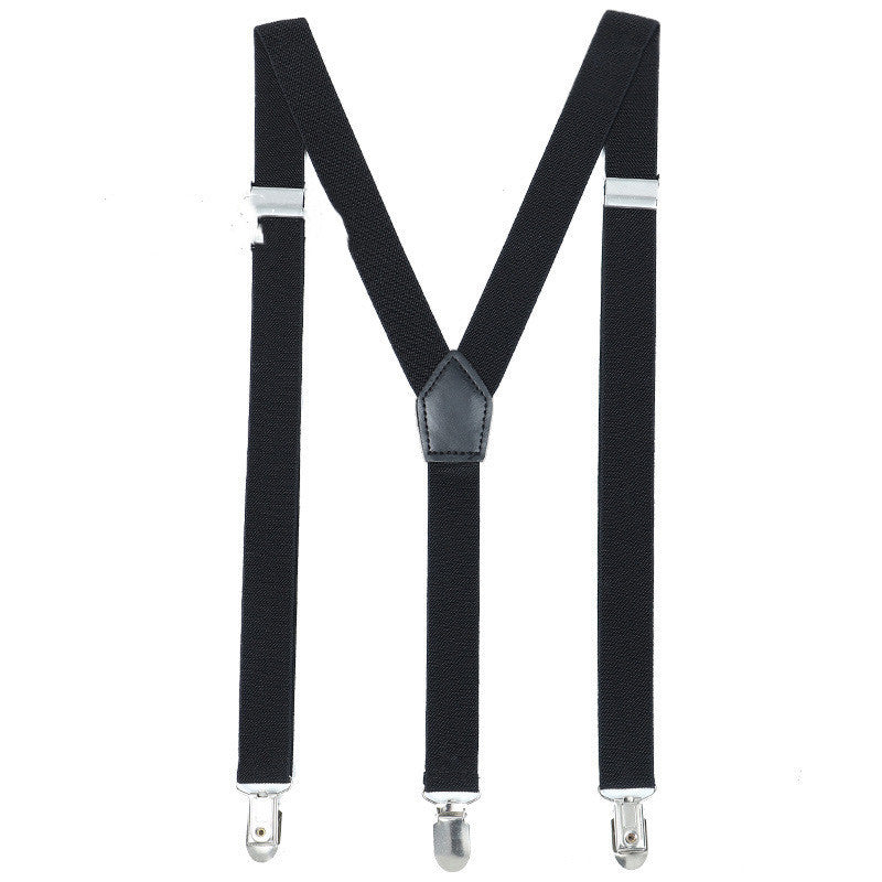 High Elastic Elastic Suspenders Casual Fashion Y-shaped Three-clip Suspenders