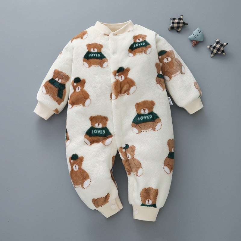 Thicken Baby Romper For Boys And Girls Aged 0-1-2