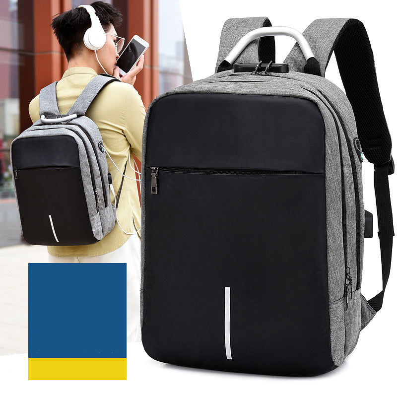 Men's Anti-theft Backpack Usb Notebook Bag