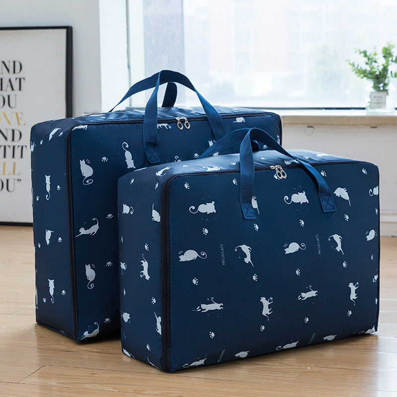 Hand Held Large Clothes Storage Luggage Woven Bag