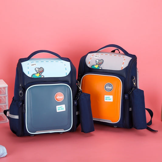 Schoolbag Boys And Girls Burden Reduction Spine Protection Water-proof Large Capacity