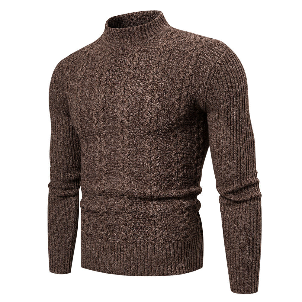 Men's Fashion Trend Twisted Long-Sleeved Sweater Casual Sports Sweater