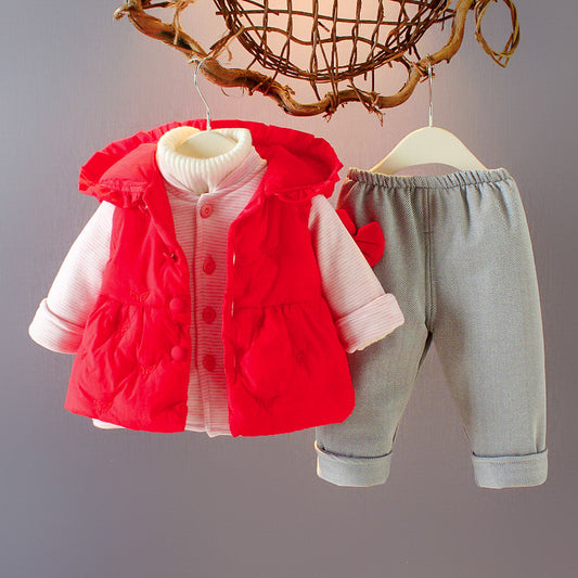 Three-piece Western-style sweater vest