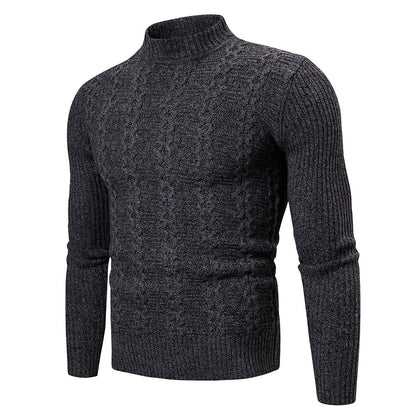 Men's Fashion Trend Twisted Long-Sleeved Sweater Casual Sports Sweater