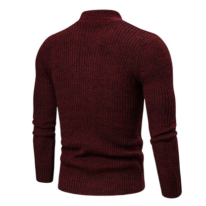 Men's Fashion Trend Twisted Long-Sleeved Sweater Casual Sports Sweater