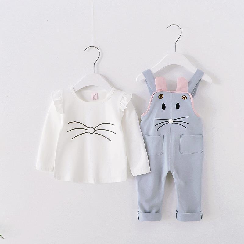 Two-Piece Short-Sleeved T-Shirt Bib