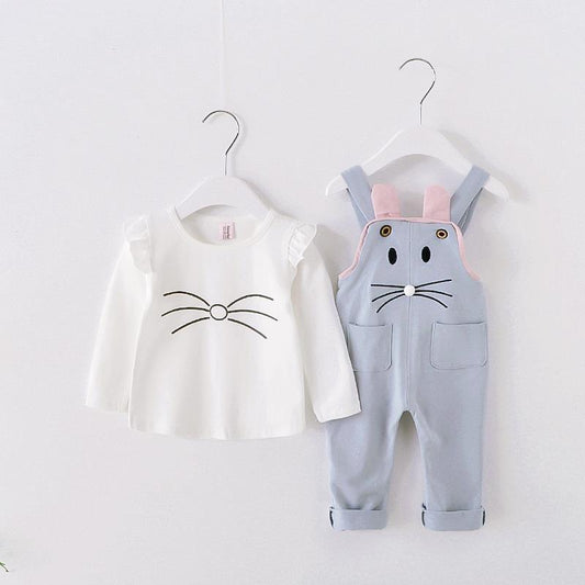 Two-Piece Short-Sleeved T-Shirt Bib