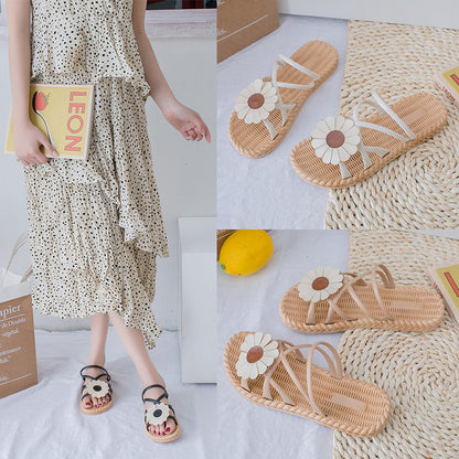 Flat Roman Women's Shoes Fashion Fairy Style Ladies Sandals