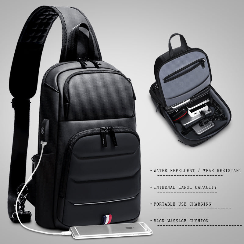 Fashionable waterproof nylon messenger bag