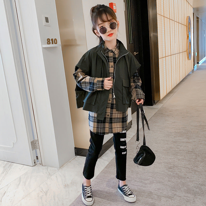 Children's shirt and vest suit