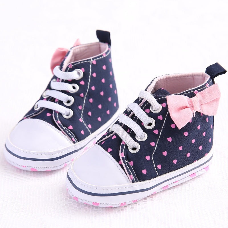 Baby Girls' High-top Soft-soled Toddler Shoes