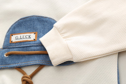 Boys' Autumn 2023 New Cartoon Long-sleeved Sweater Two-piece Set