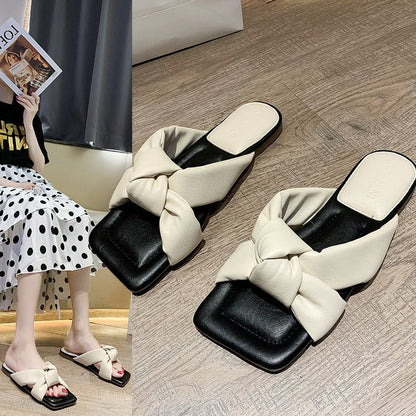 Fashion twisted slippers