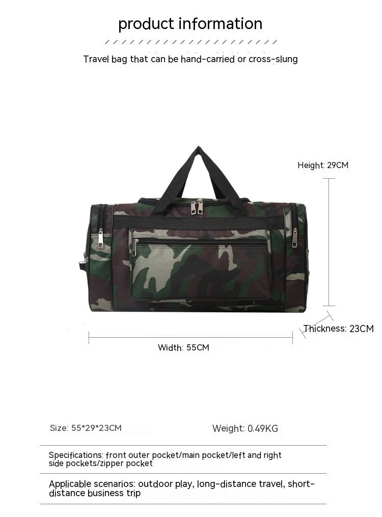Multifunctional Large Capacity Camouflage Luggage Bag