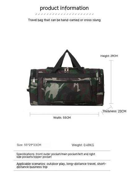 Multifunctional Large Capacity Camouflage Luggage Bag