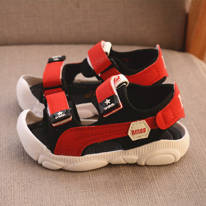 Children's Velcro Rubber Sole Anti-Kick Sandals