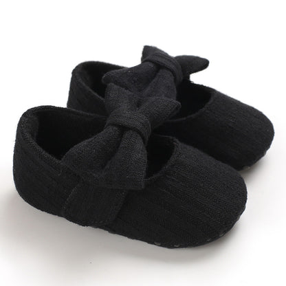 Wool Baby Knitted Bow Baby Shoes