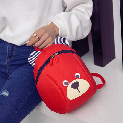 New baby cartoon bear double back 1 to five years old Minilight bag to prevent loss of shoulder bag