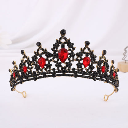 European And American Bride Tiara Baroque Crown Rhinestone Tiara Princess Crown Wedding Hair Accessories Formal Dress Accessories Wholesale
