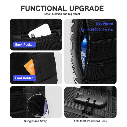 Men's USB multi-function shoulder bag