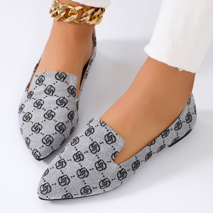 Casual Bag Head Cover Foot Shallow Mouth Flat Pumps