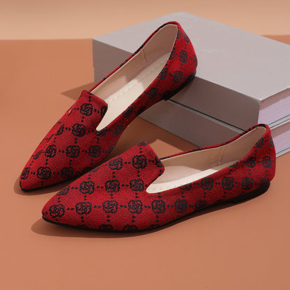 Casual Bag Head Cover Foot Shallow Mouth Flat Pumps