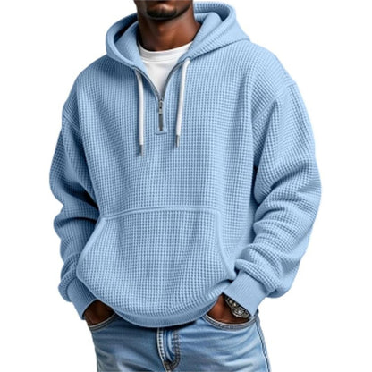 3D Printed Men's Double Hood Zipper Hooded Sweater